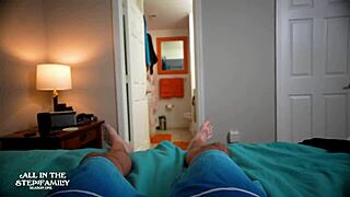 Stepmom's bikini got me excited on vacation so she helped out - scene 1