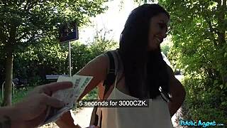 public agent chloe lamour gets her big tits fucked outdoors hard