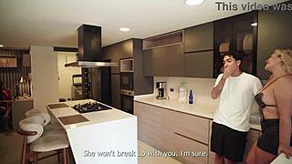 while niece works cougar sneaks off with her boyfriend