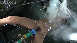 Asian babe bound in electrifying japanese bondage torment