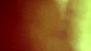 Tattooed brunette wife bent over ass fucked on washing machine