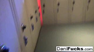 Celebrity pornstar Dani Daniels indulges in some solo play with her wet pussy