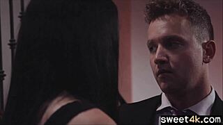 Fucking my sexy girlfriend's ass while cheating with her friend