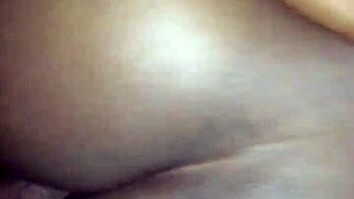 Ebony Babe Bent Over For Doggie!