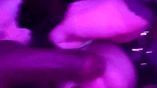 She sucks his big cock upside down on the floor.