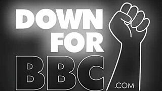 Down for BBC with curvy Imani Rose's round black booty