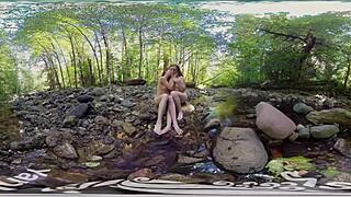 Yanks amateurs ana molly and belle having lesbian fun outdoors