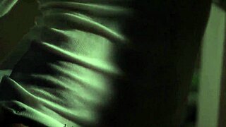 A beautiful European babe explores her surroundings with grace and charm.