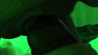 Wife gives intense blowjob to husband