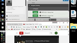 girls use double-sided dildo together