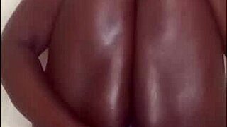 Sitting on a massive dildo with a plug in my anus