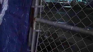 Anya Olsen leads extreme outdoor gangbang