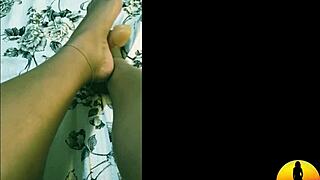 In this trailer, a fit latina brunette masturbates with foot therapy until she cums.