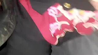 we were driving, she sucked his dick