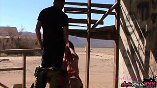 Sofie Marie bent over for a hard outdoor fuck! 🔥