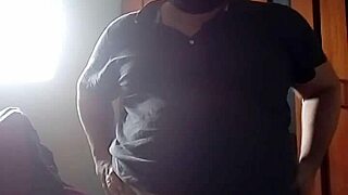 Enjoying a burst of pleasure in this sexy moment