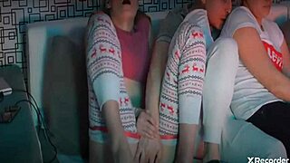 caught her masturbating with his help?