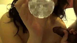 Can this dirty girl deepthroat her boy's cock?