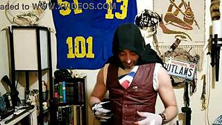 Sexy Jewish Man In Cosplay Outfit Gives Jerk Off Instructions Solo