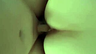 rough doggystyle session fills girlfriend's ass with cum from behind.