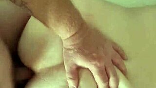 rough doggystyle session fills girlfriend's ass with cum from behind.