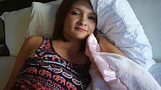 Can this amateur teen 18+ handle riding that monster cock?