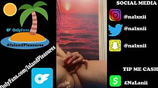 I love watching Nalxnii, the petite Caribbean teen, finger her pretty pussy on Instagram.