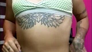 ts angelique, cum in those jeans shorts while smoking?