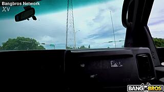 His girl goes for a ride with friends in the park