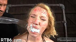 A submissive servant enjoys oral pleasure