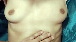 close up view of latina's anal double penetration in hardcore action