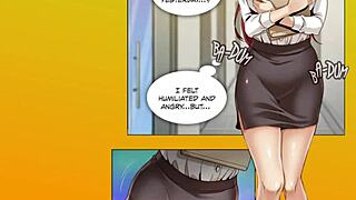 Boss dominates office slut on desk and near window