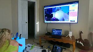 blonde babe in hot bedtime doggystyle scene