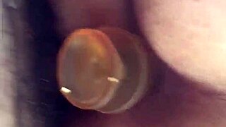 My hot one loves getting fucked with a toy in her ass!