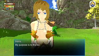 In this 3D game, a female centaur engages in sex with stamina challenges under femdom control by a monstergirl.