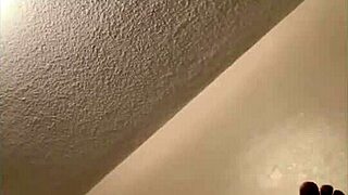 In the ghetto, she smokes and squirts on a big black cock.