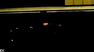 Blonde girl in sexy bikini enjoys a hassle-free night