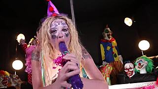 Leya Falcon Dildos Her Tight Hole