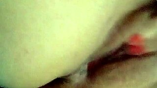 Portuguese wife masturbates as an amateur prostitute in the bedroom