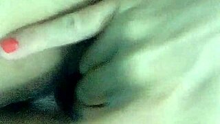 Portuguese wife masturbates as an amateur prostitute in the bedroom