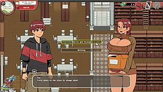 in the spooky hentai game, i flash my monster cock to the nerdy girl in the public library