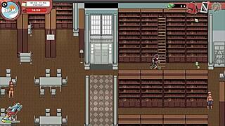 in the spooky hentai game, i flash my monster cock to the nerdy girl in the public library