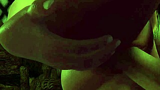 This hot blonde stands tall while getting pounded in 3D porn action.