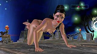 तमिल लड़की सोलो फन 3D ऐनिमे में 😍