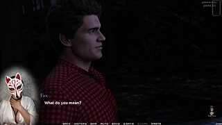 Busty gamer girl navigates race of life episode 6 in a porn-themed game.