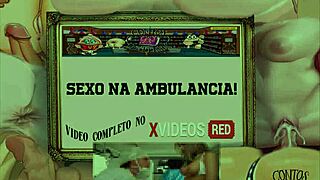 Brazilian couple enjoys passionate sex in ambulance