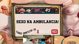 contos perversos - intimate encounter in the ambulance with voyeur elements.