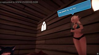 monster girl island monthly patreon choice hentai game ep 1 sexy elf catgirl and android are bullying me