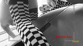 luxurious car sparks foursome with milfs and blowjobs