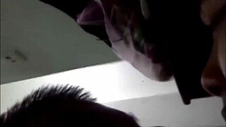 Teen girl gives blowjob in doggystyle